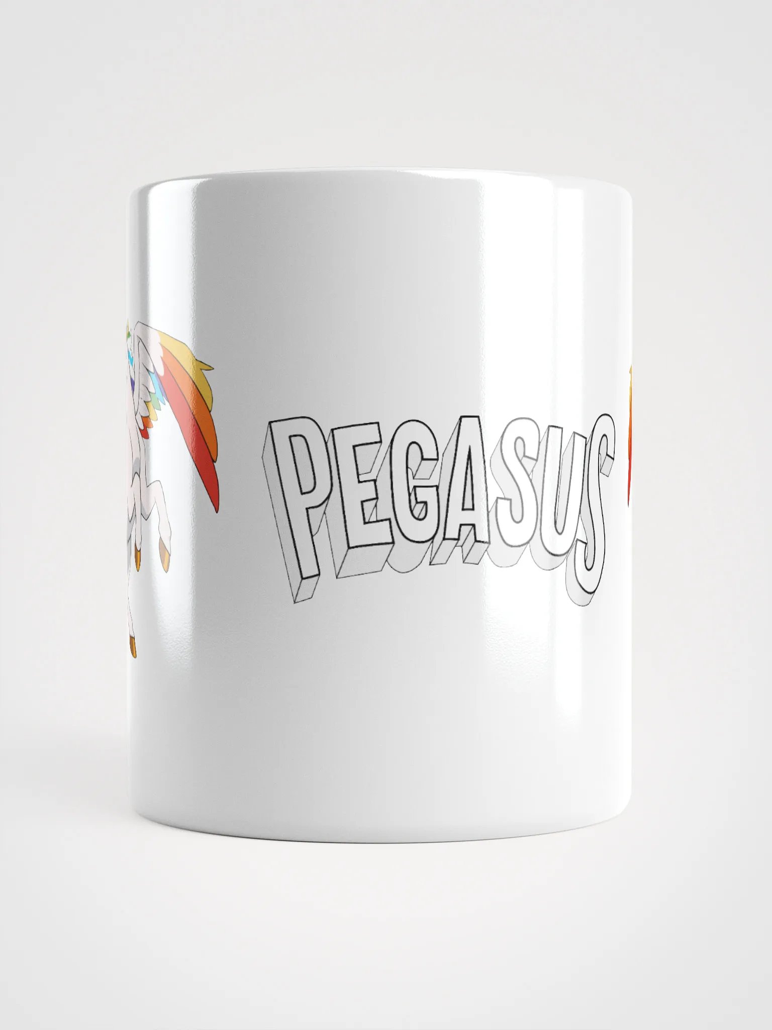 Dual Pegasus on White Mug product image (2)