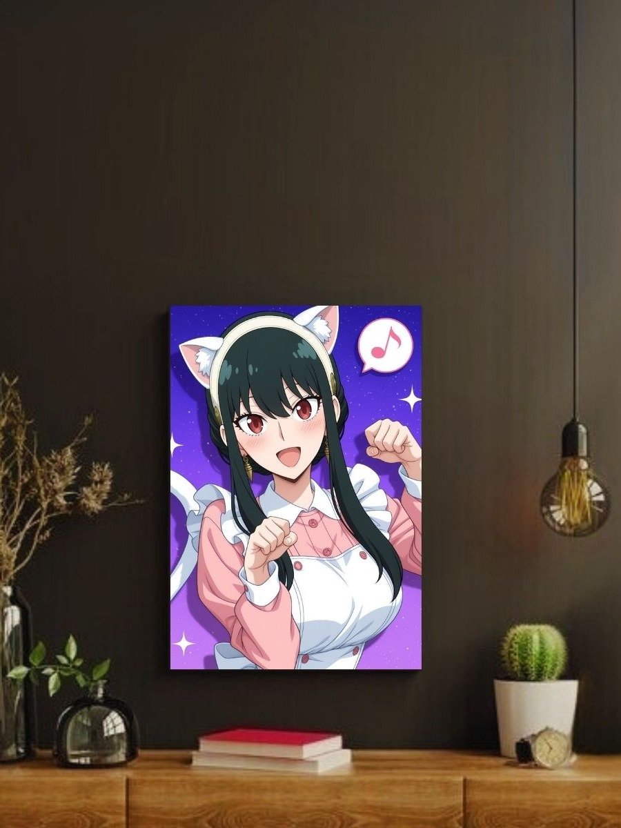 Spy x Family Yor Cat Maid Cheer – Glossy 8x10 Metal Print product image (2)