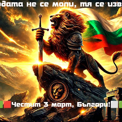 🇧🇬 България не се моли. България не коленичи. България се извоюва! 🦁🔥
⚔️ Това не е просто дата. Това е клетва.
🔥 Клетва, изпи...