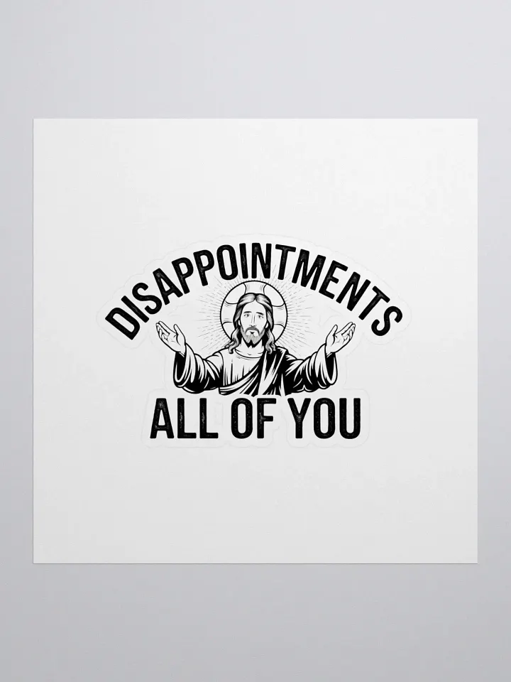 Divine Disappointment Kiss Cut Stickers product image (2)