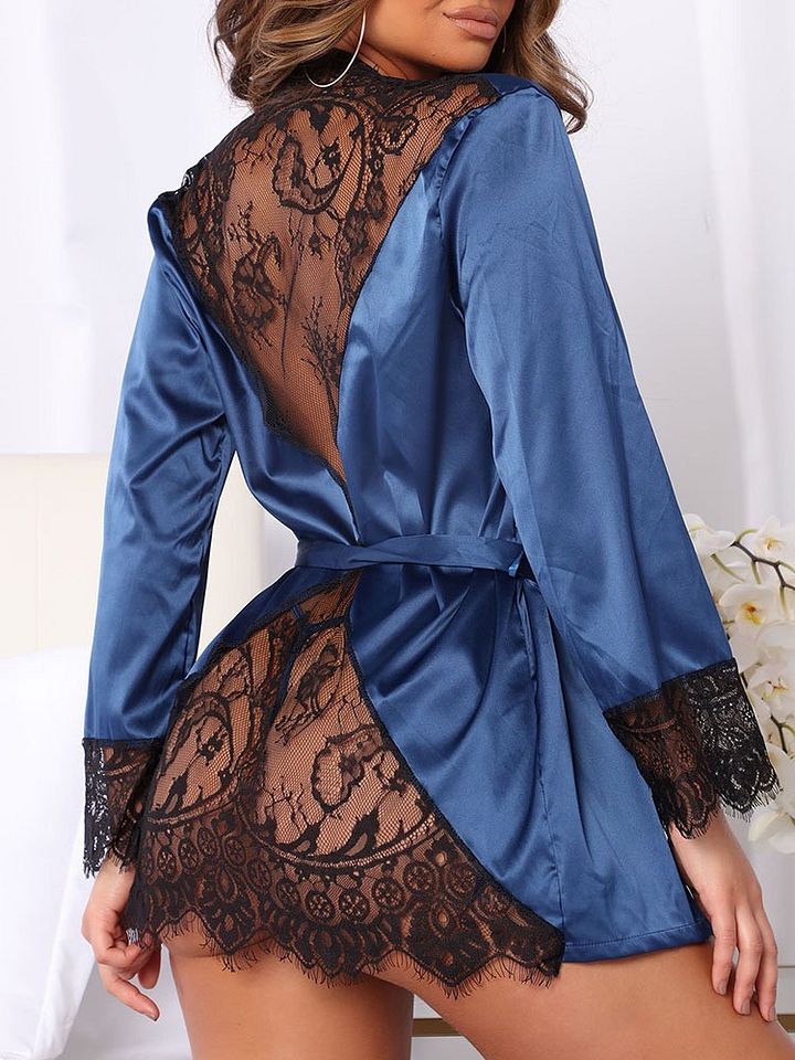 Satin robe product image (2)