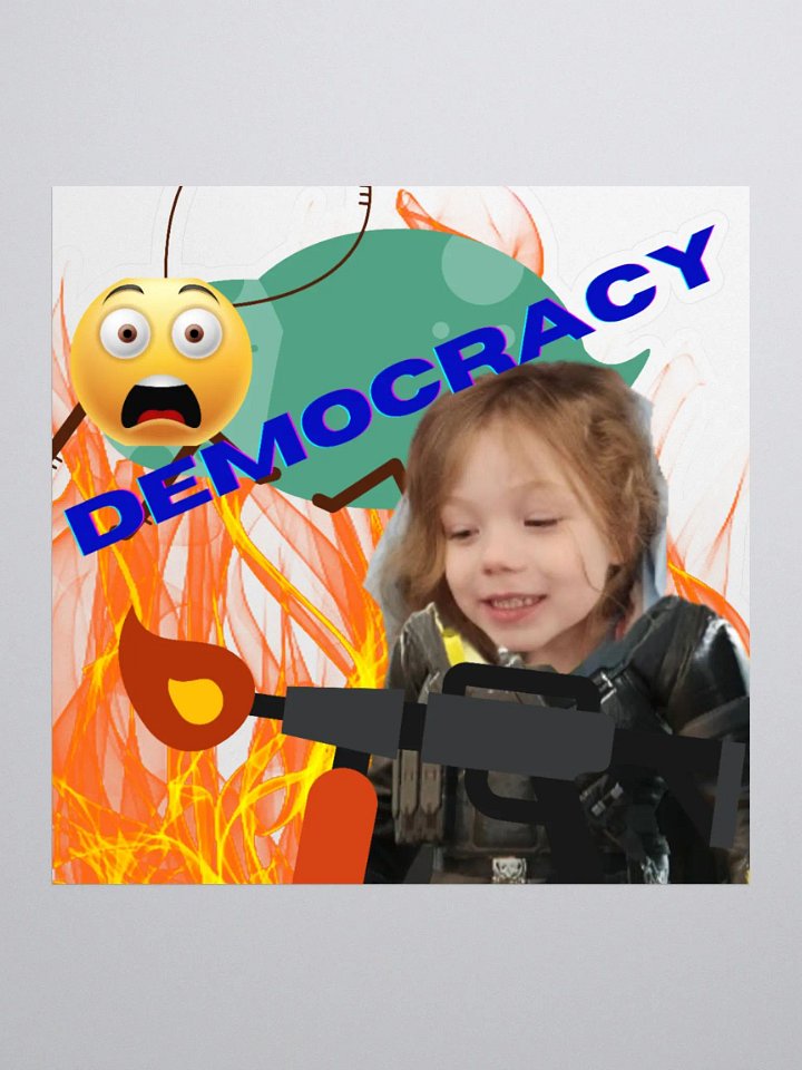 Tiny Democracy Classic Sticker product image (1)