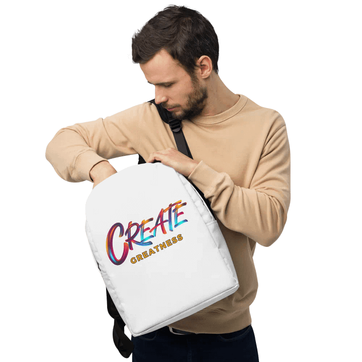 Create Greatness Large Print Backpack product image (1)