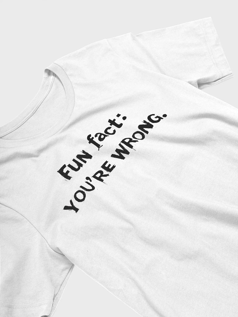 Fun Fact: You’re Wrong T-shirt product image (12)