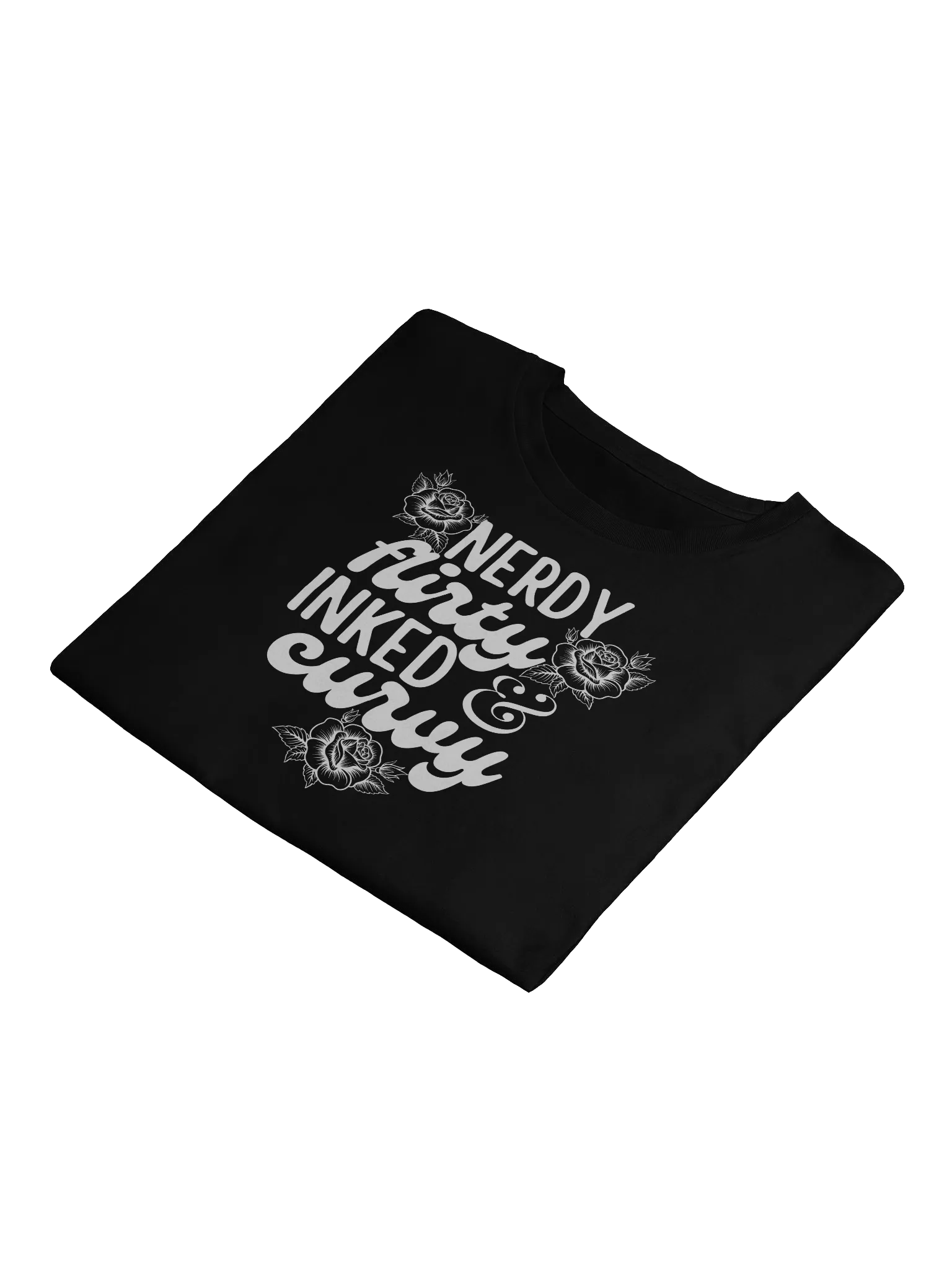 Nerdy, Flirty, Inked, and Curvy Women's Crop Top product image (4)