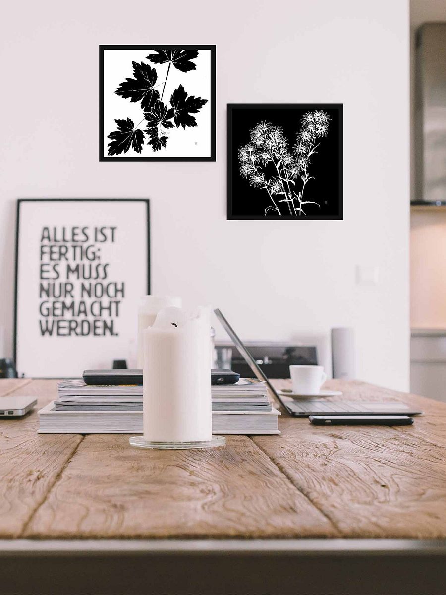 Lobed Leaves Canvas Art - Grape Leaves Light product image (4)