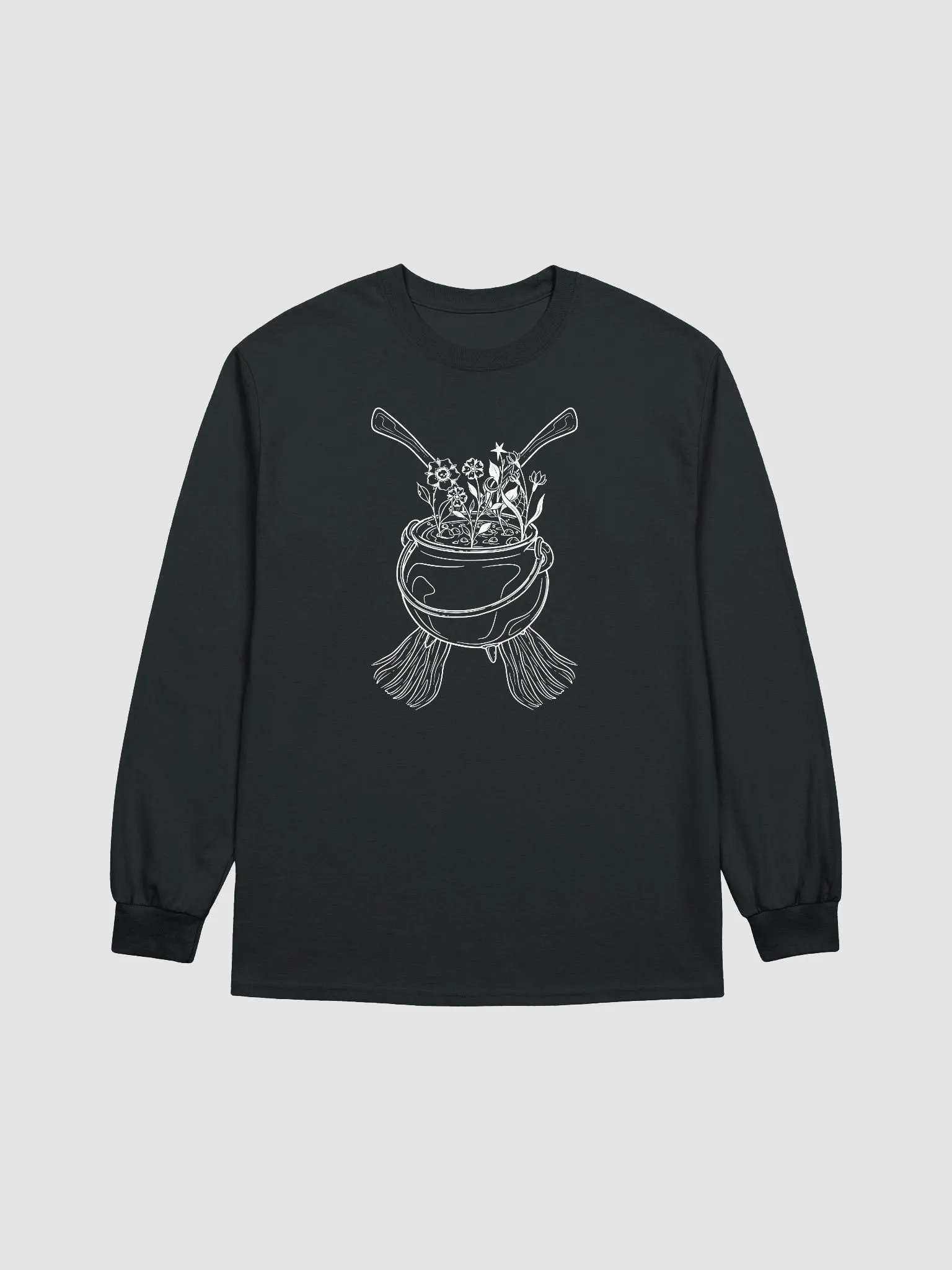 Henbane Coven Crest Cotton Long Sleeve T-Shirt product image (1)