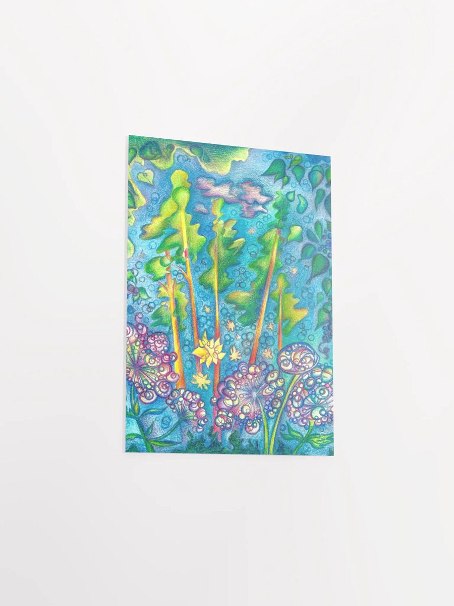 Whimsical Garden Dreams Poster - Pine Trees & Plants product image (6)