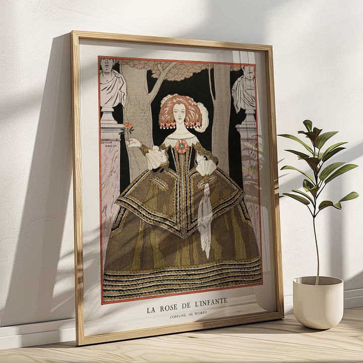 La rose de l’infante ; Costume, de Worth (1924) Vintage Art Print by George Barbier product image (13)
