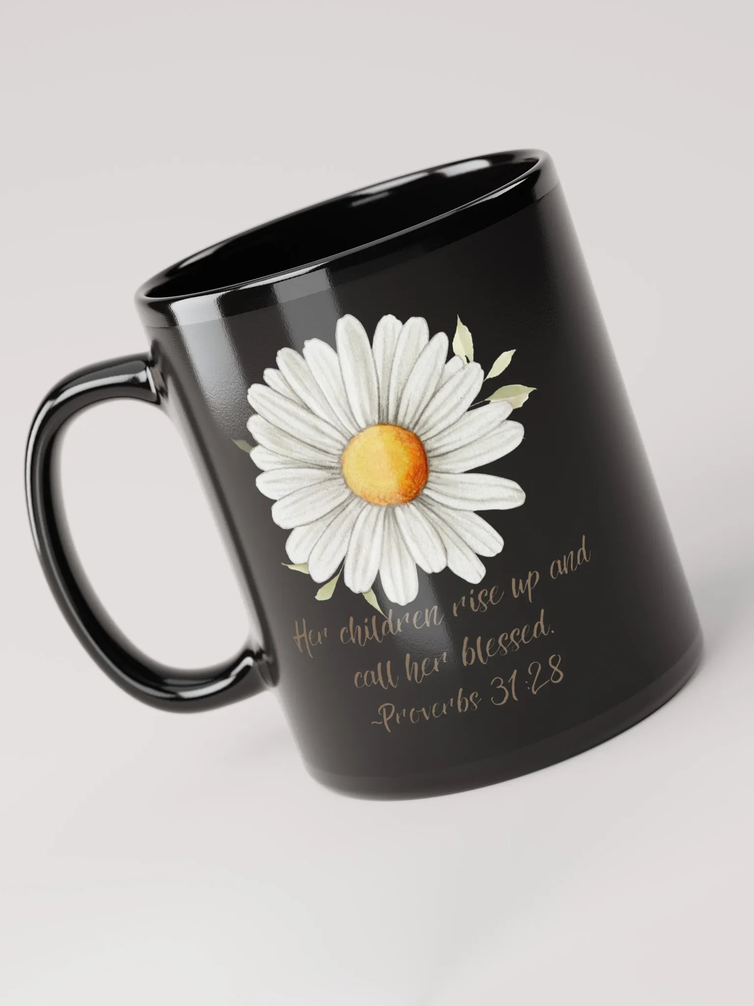 Blessed Mom Black Glossy Mug product image (5)