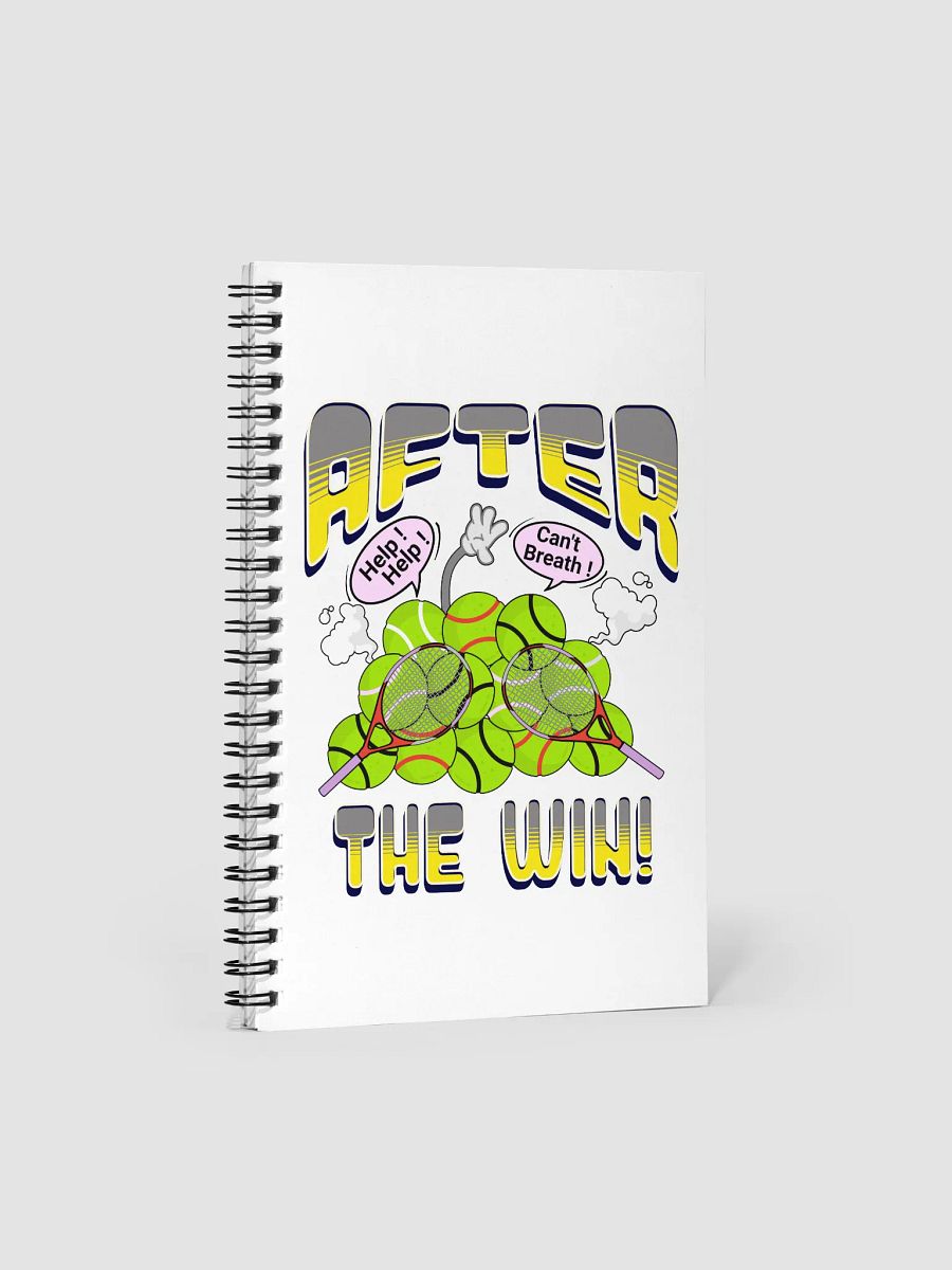 After The Win Tennis Whimsical Ball Chaos Spiral Notebook product image (2)