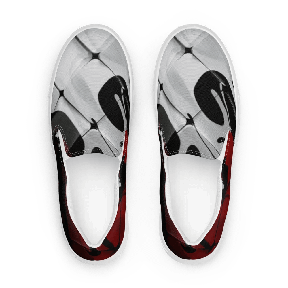 Swirling Monochrome Slip-Ons product image (1)