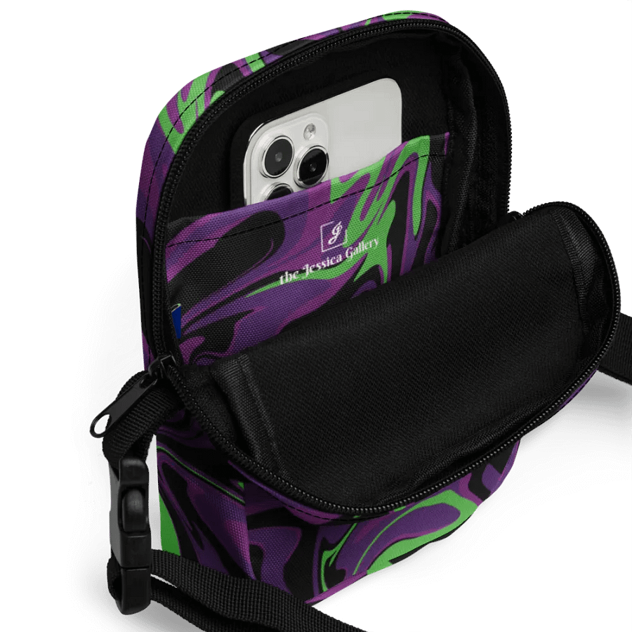 Purple Lime Swirl Utility Crossbody Bag product image (7)