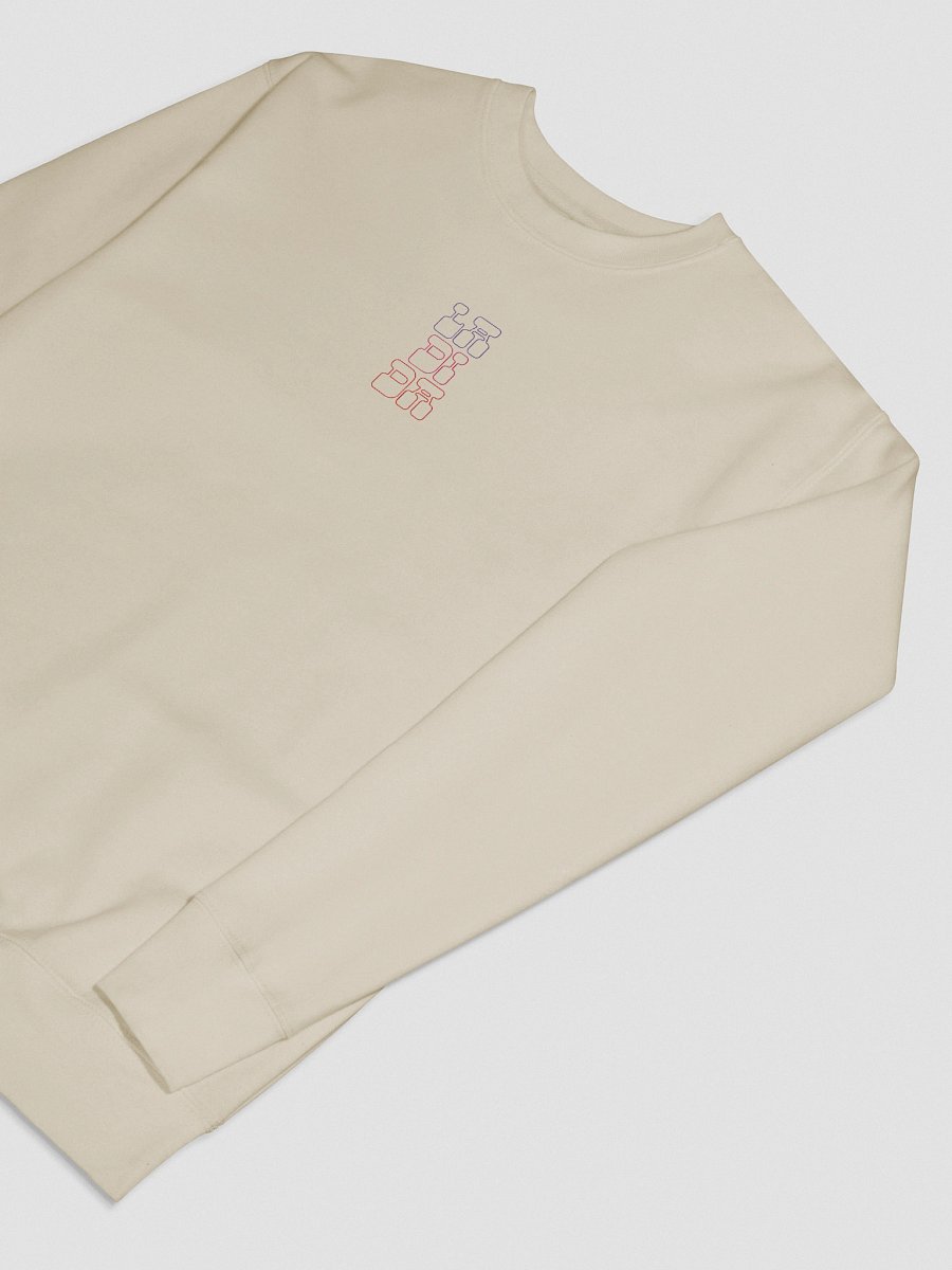 La Di Da Embroidered Sweatshirt – Playful & Colorful Statement in White or Cream product image (14)