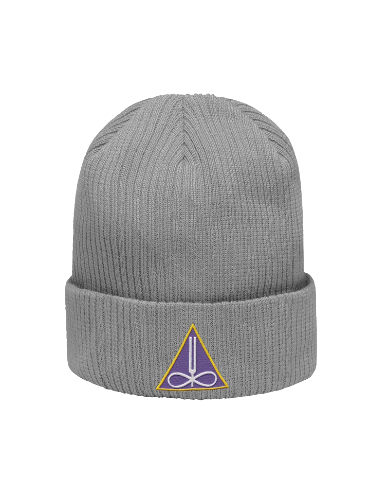 Thinkroot Energy Triangle Organic Beanie Hat (Embroidered) product image (3)