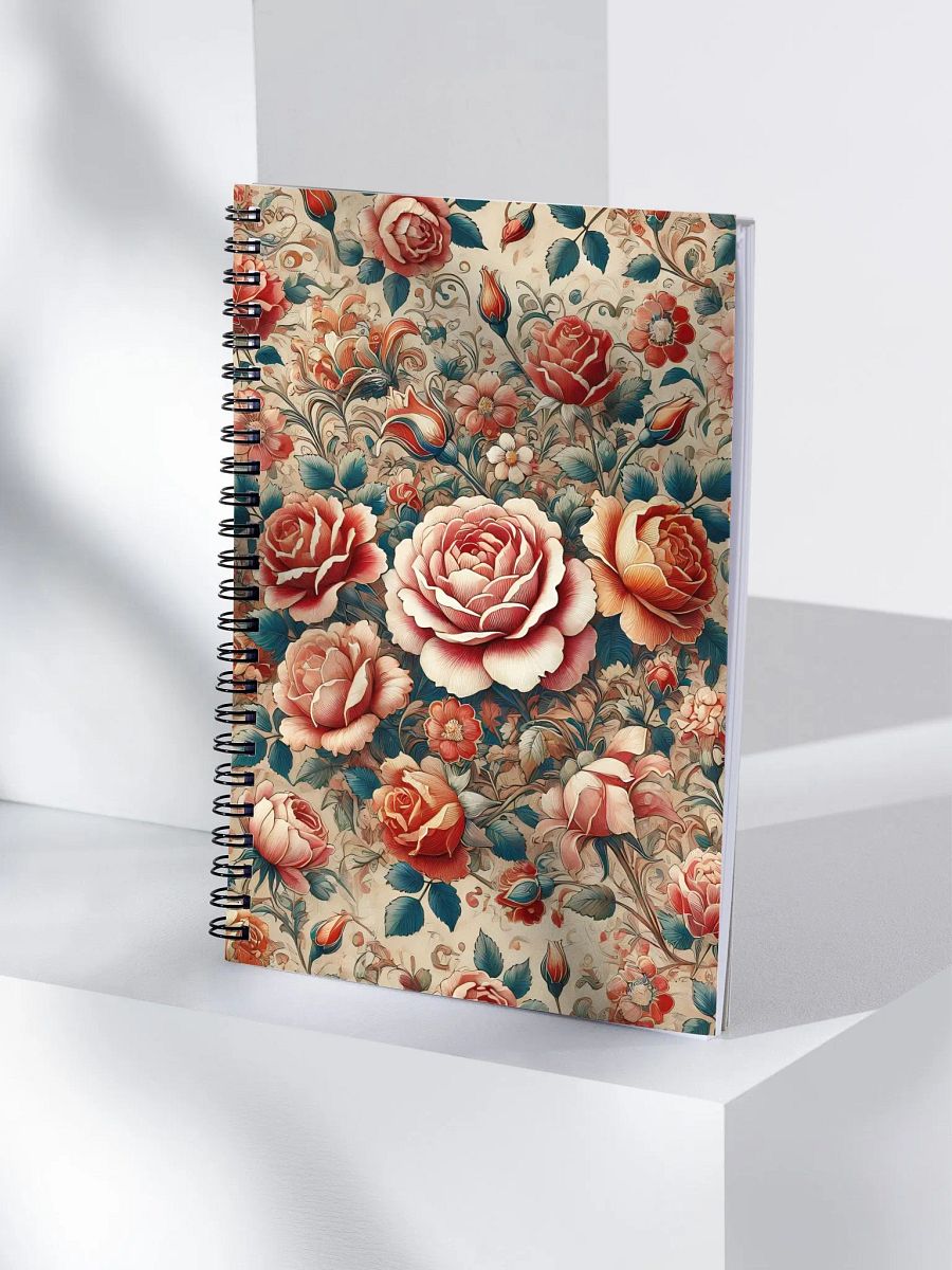 Royal Floral Spiral Notebook product image (4)