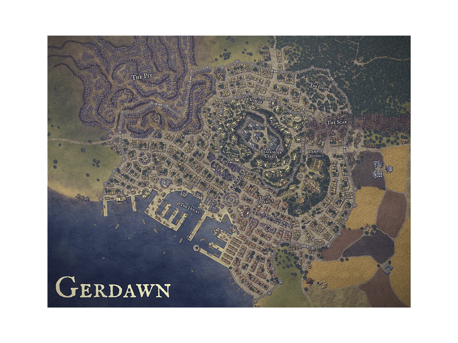 Gerdawn Map Poster product image (1)