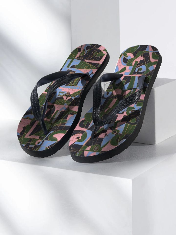opposite dimples in the bored mind of the squid flip flops product image (1)