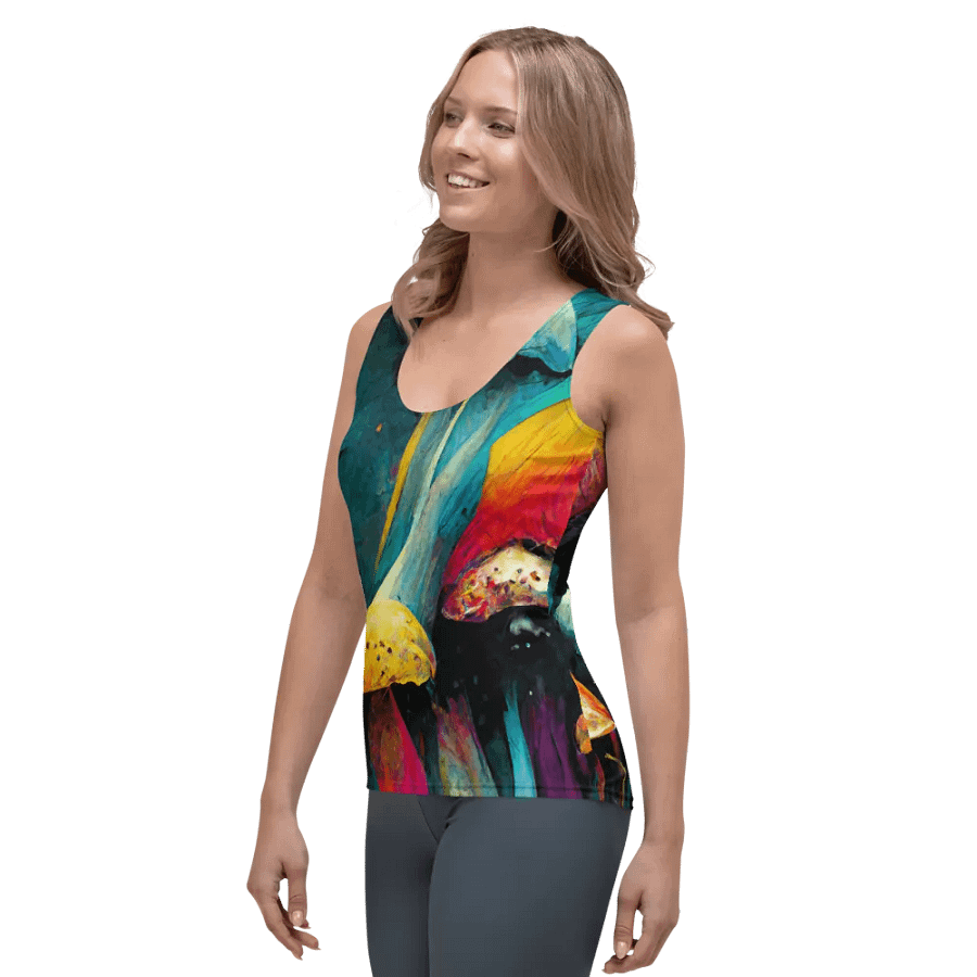 Whimsical Mushroom Dream All-Over Tank Top product image (3)