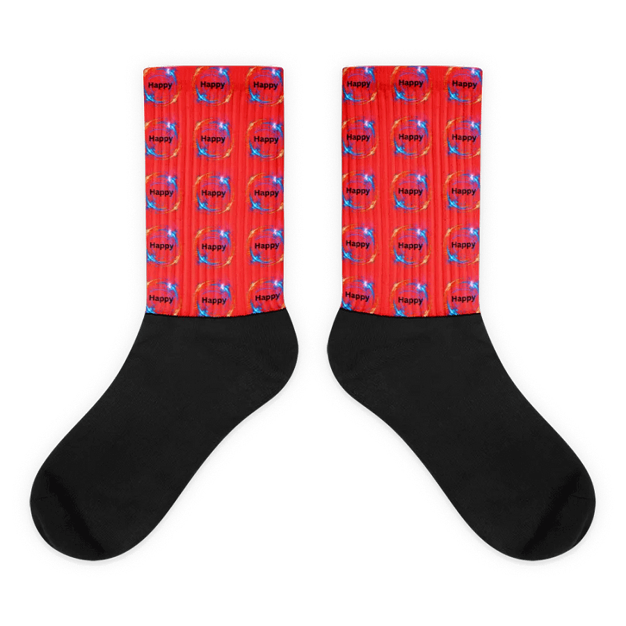 Happy Swirl Sublimated Socks product image (1)