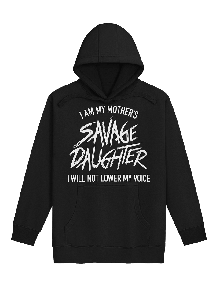 Savage Daughter Premium Hoodie (white print) product image (9)