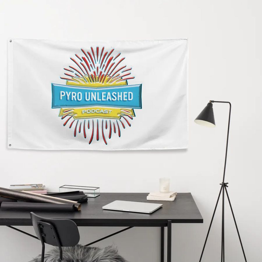 Pyro Unleashed Podcast Flag product image (9)