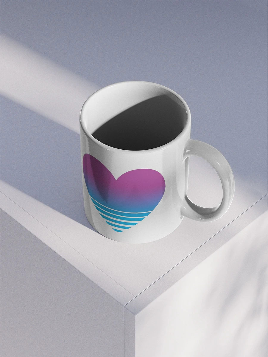 Vaporwave Heart Coffee Cup (Left-Handed) product image (2)