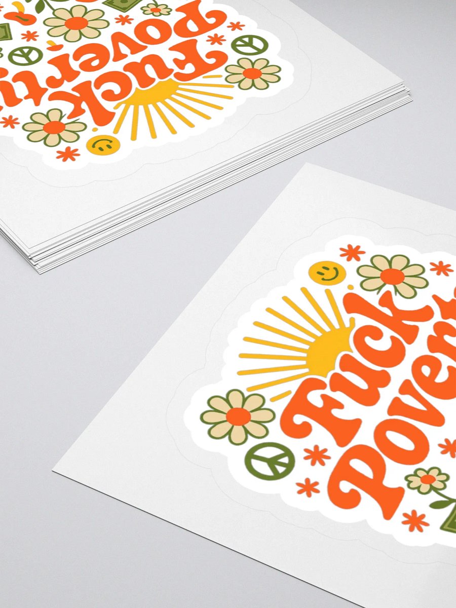 Fuck Poverty Sticker product image (10)