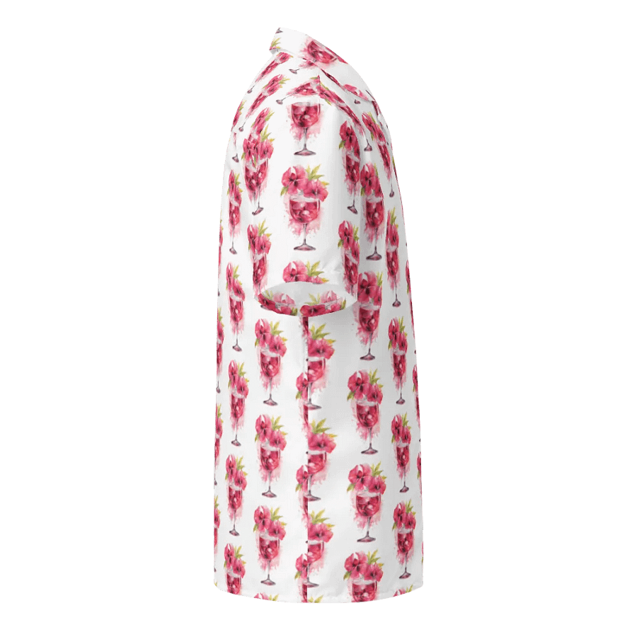 Hawaiin Style Shirt, Button Up, Unisex, Tropical Wine product image (5)
