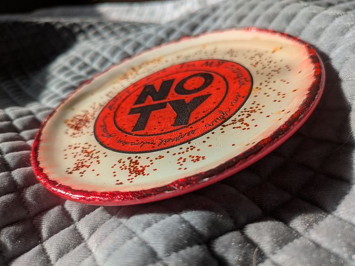 Hard No (Ty) Gold Leafed Ceramic Trinket Dish product image (2)