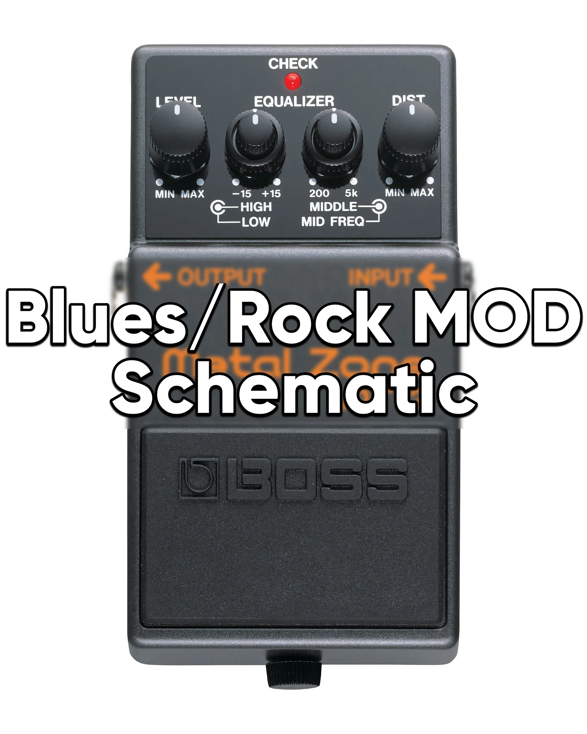 Boss MT2 Blues/Rock Mod Schematic product image (1)
