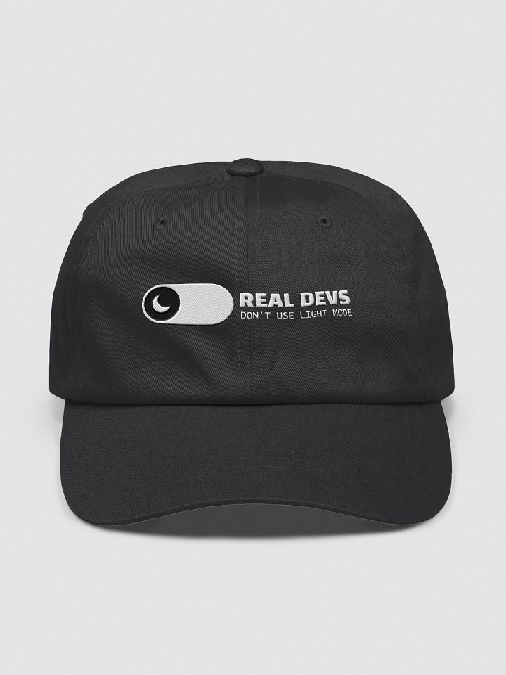 "Real devs don’t use light mode" Cap – Built for Code After Hours product image (7)