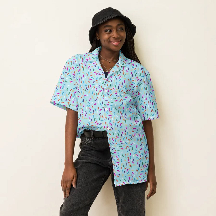 Blue Sprinkle Button Up product image (6)