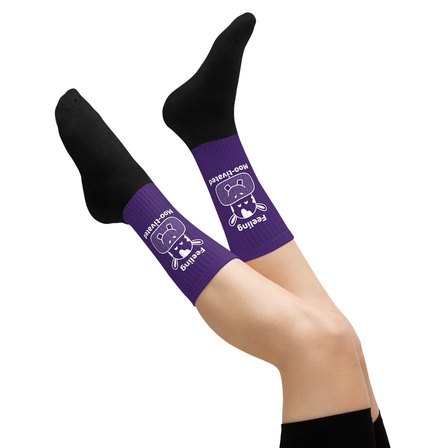 Feeling Mootivated Purple Cow Socks product image (24)