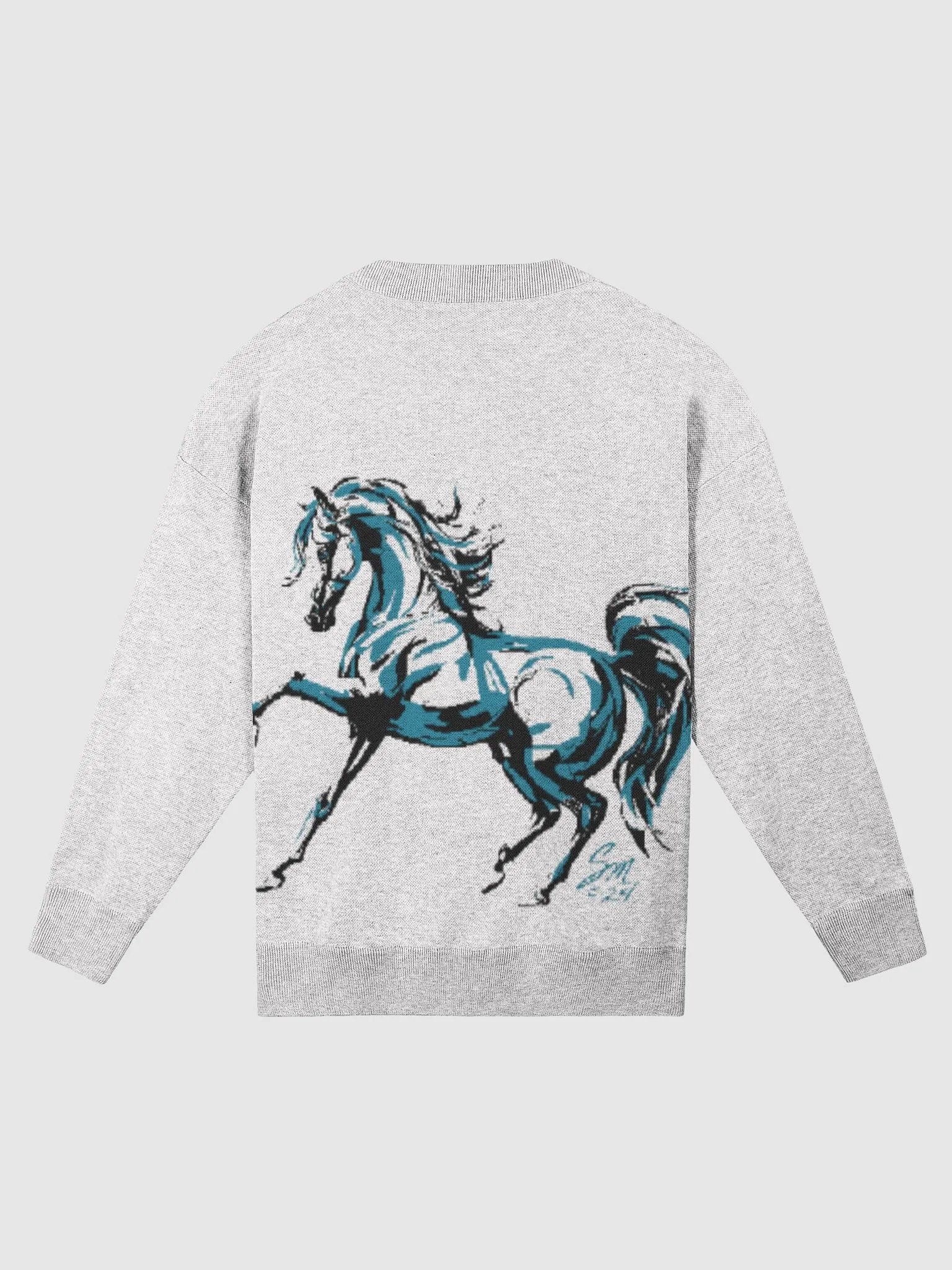 Dancing Horse Ladys Jacquard Sweater product image (2)