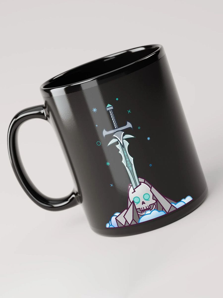 Sword in the Skull - Lich Variation - Black Glossy Mug product image (3)