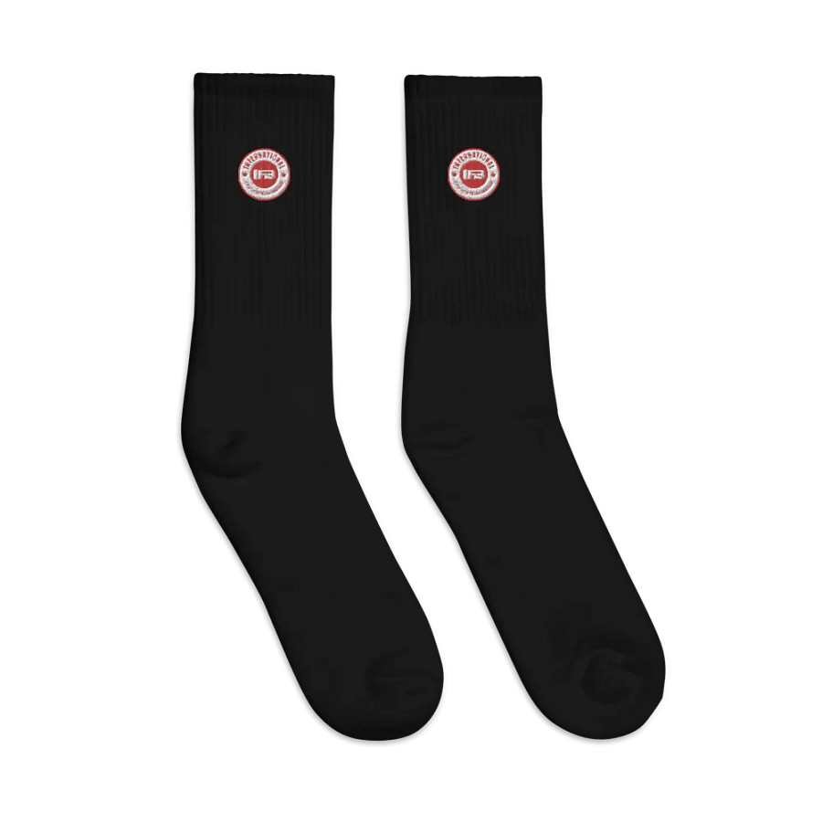 IFBNewsfeed.Org's SOCCO Embroidered Crew Socks product image (5)