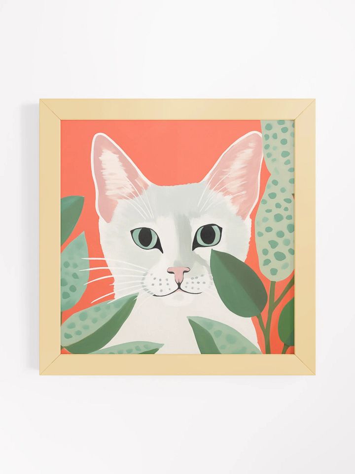 Vibrant Cat Eyes Framed Art Print product image (5)