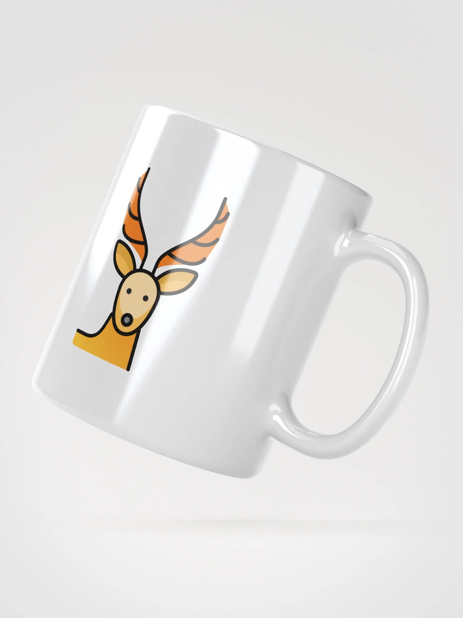 Vadideki Geyik: Symmetrical Stag Duo Mug product image (6)