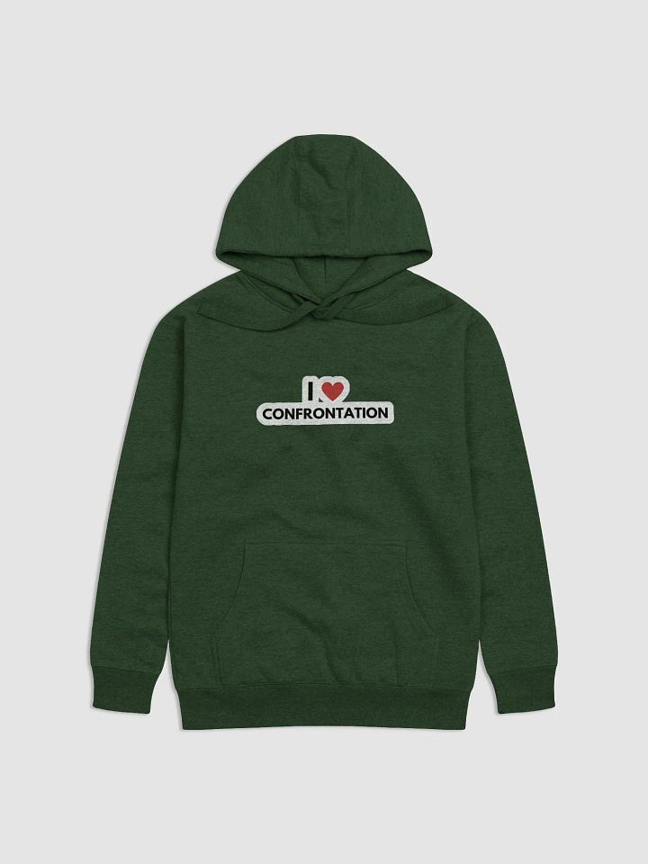 I <3 Confrontation (bubble design) printed heavyweight hoodie product image (2)