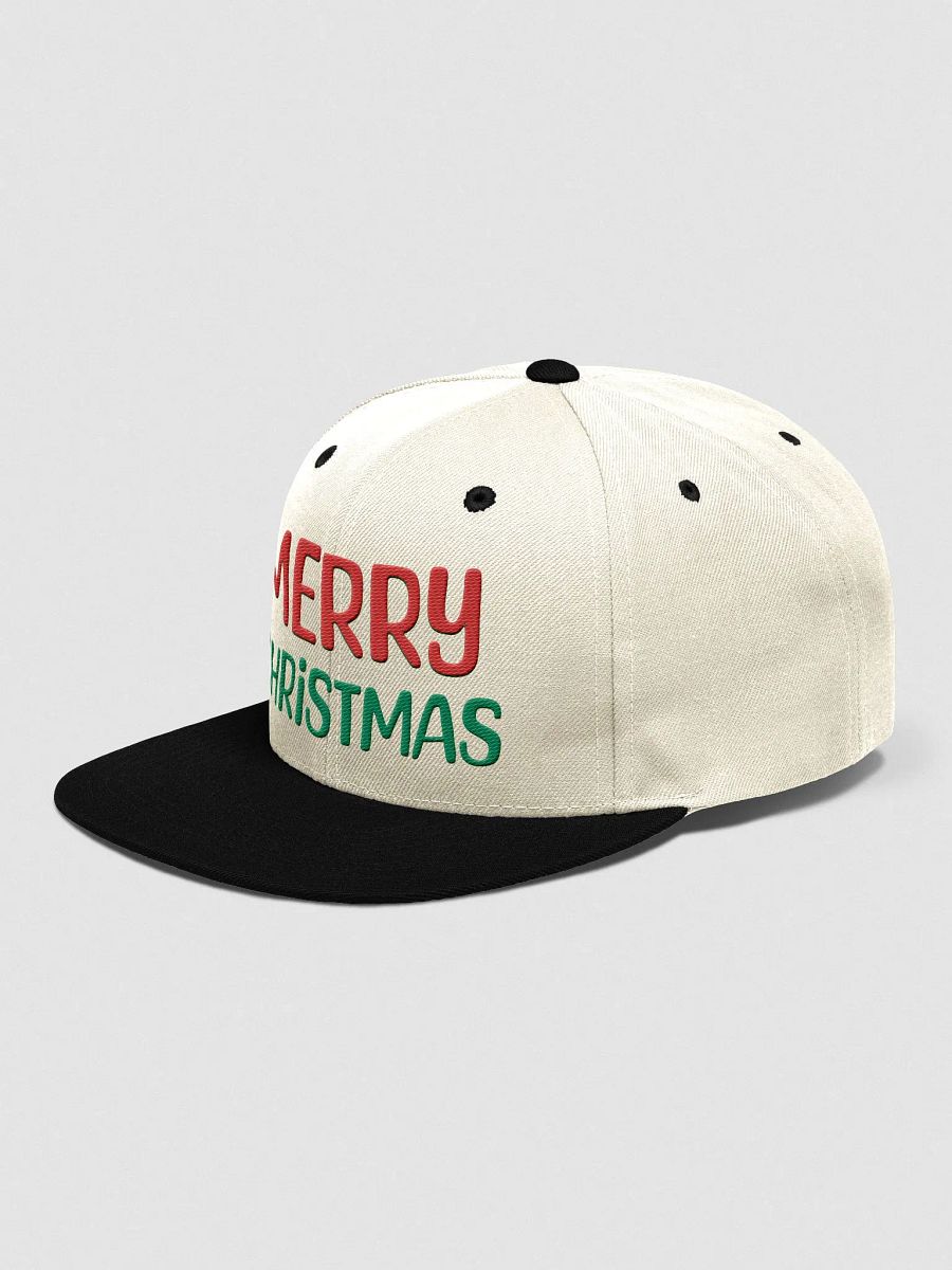 Embroidery Festive Merry Christmas Snapback Cap product image (38)