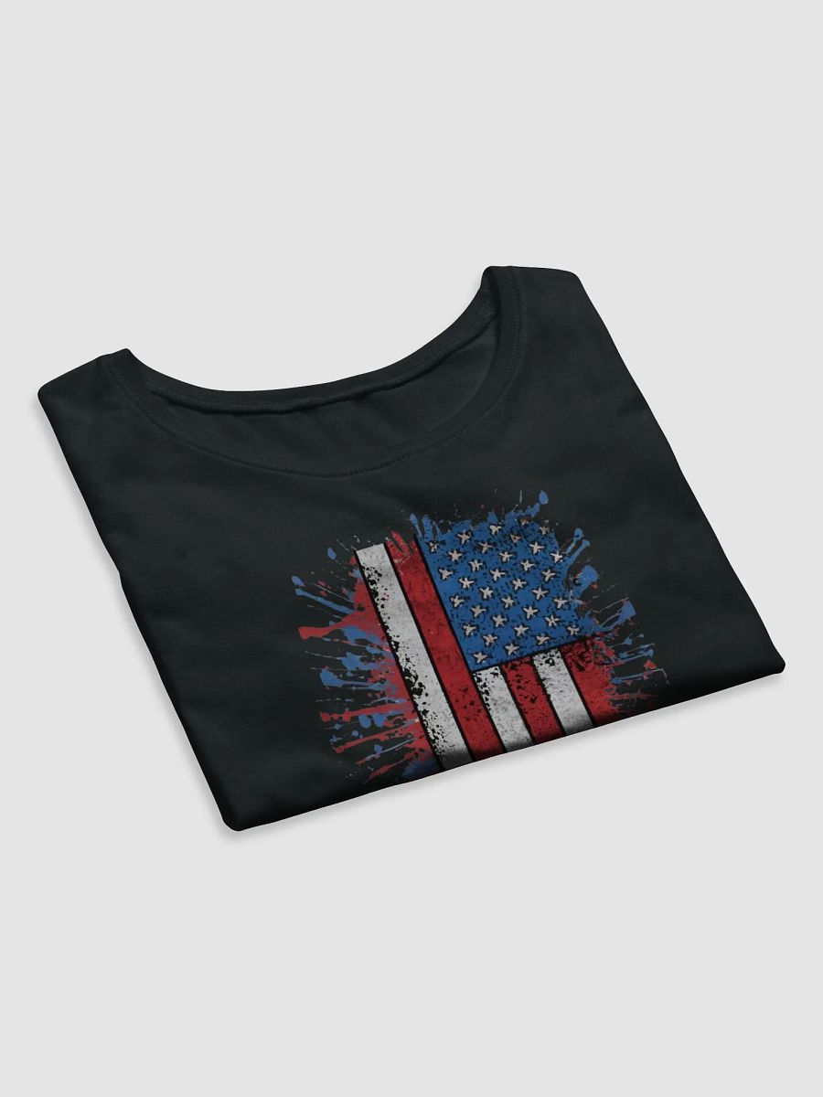 Womens Splatter Stars & Stripes Crop product image (7)
