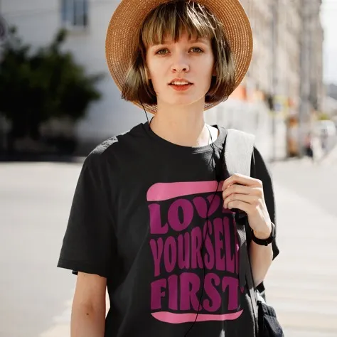 The perfect reminder that selfcare is key 

LINK IN BIO: Available on Topz Mart Redbubble store
Title - Love Yourself First D...