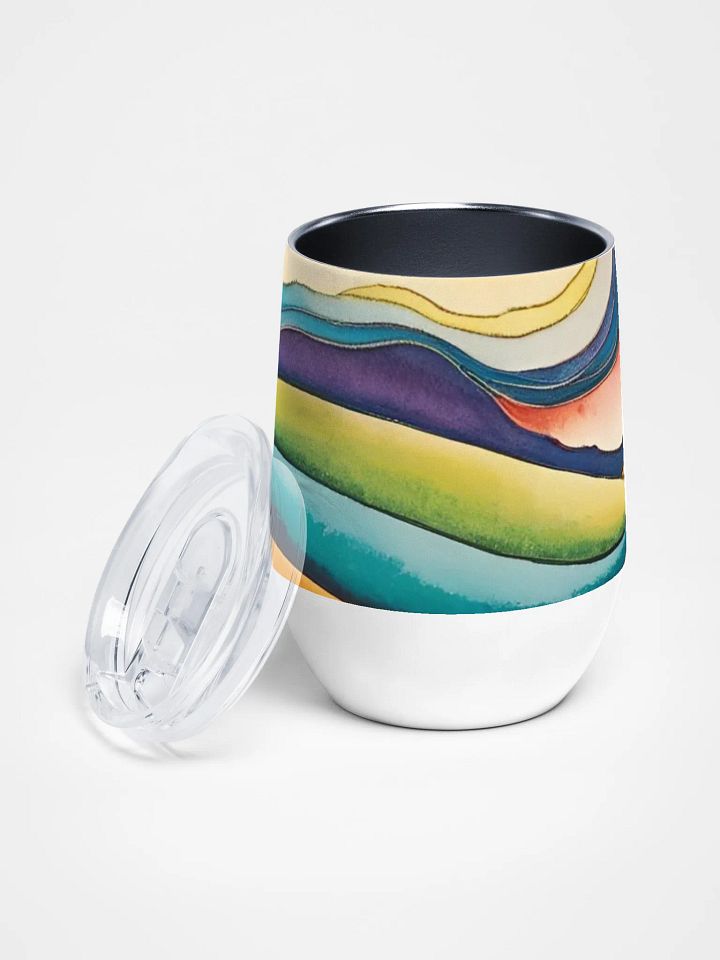 Serenity Wave Wine Tumbler goft for arty moms dads friends family product image (2)