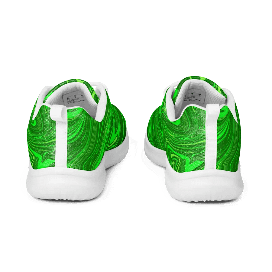 Women's Athletic Shoes - Different Shades of Green Digital Fluid Art product image (8)