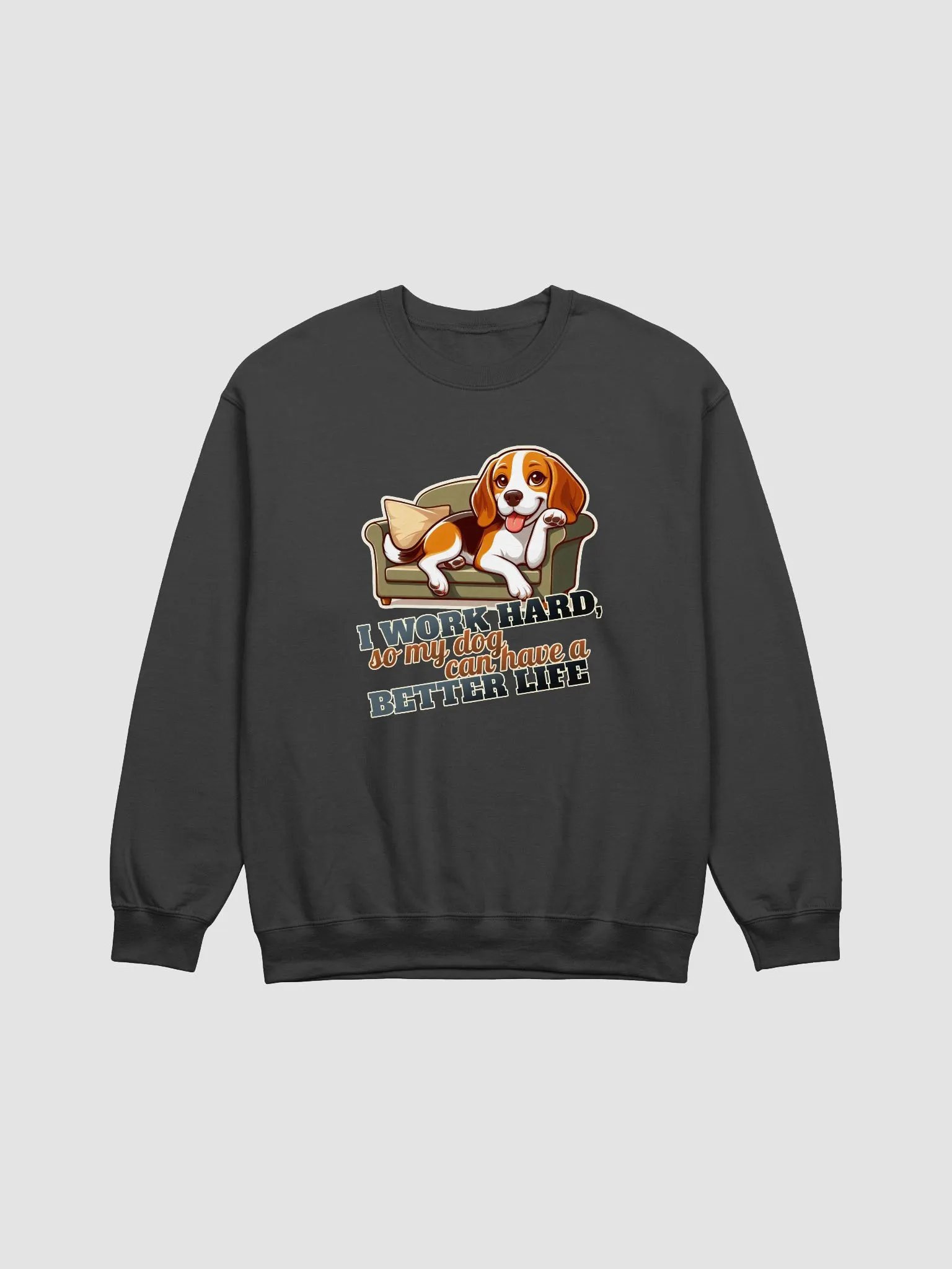 Work Hard - Beagle Sofa - Sweatshirt product image (5)