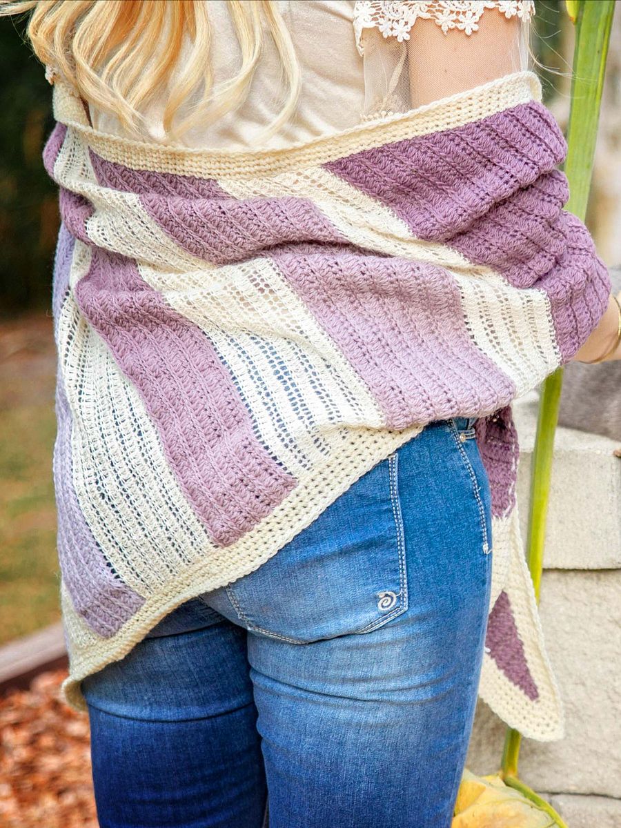 Kimberly Crochet Shawl Pattern Tutorial (One Size) product image (5)