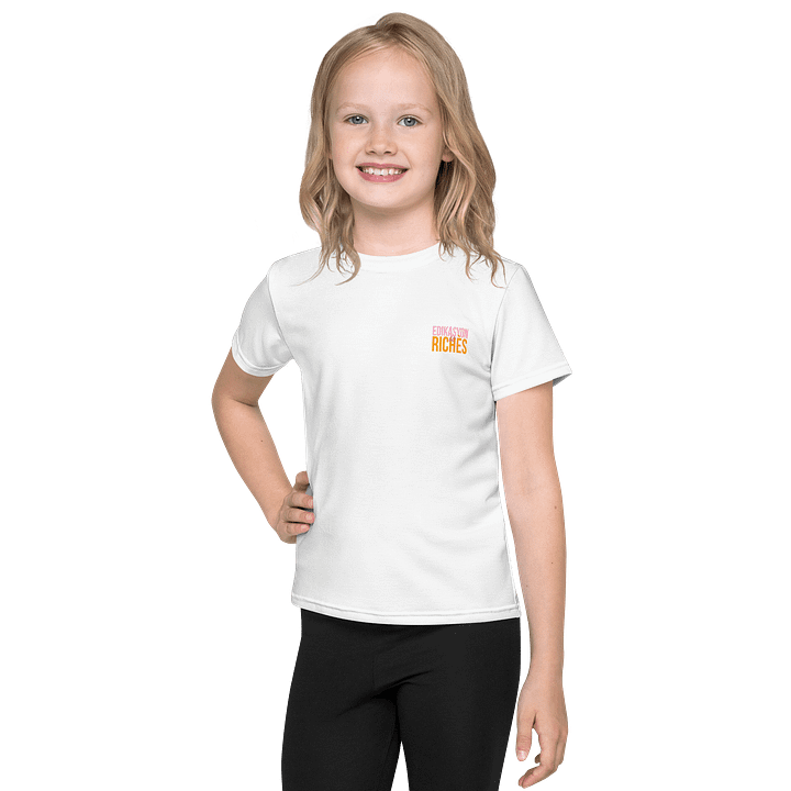 Edikasyon se Richès Kids' Crew Neck T-Shirt – Growing Minds. Big Message. product image (1)