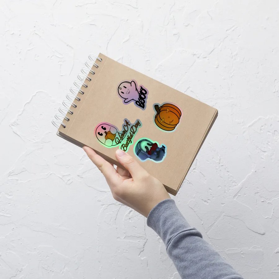 Boo-tiful Halloween Holographic Sticker Set product image (6)