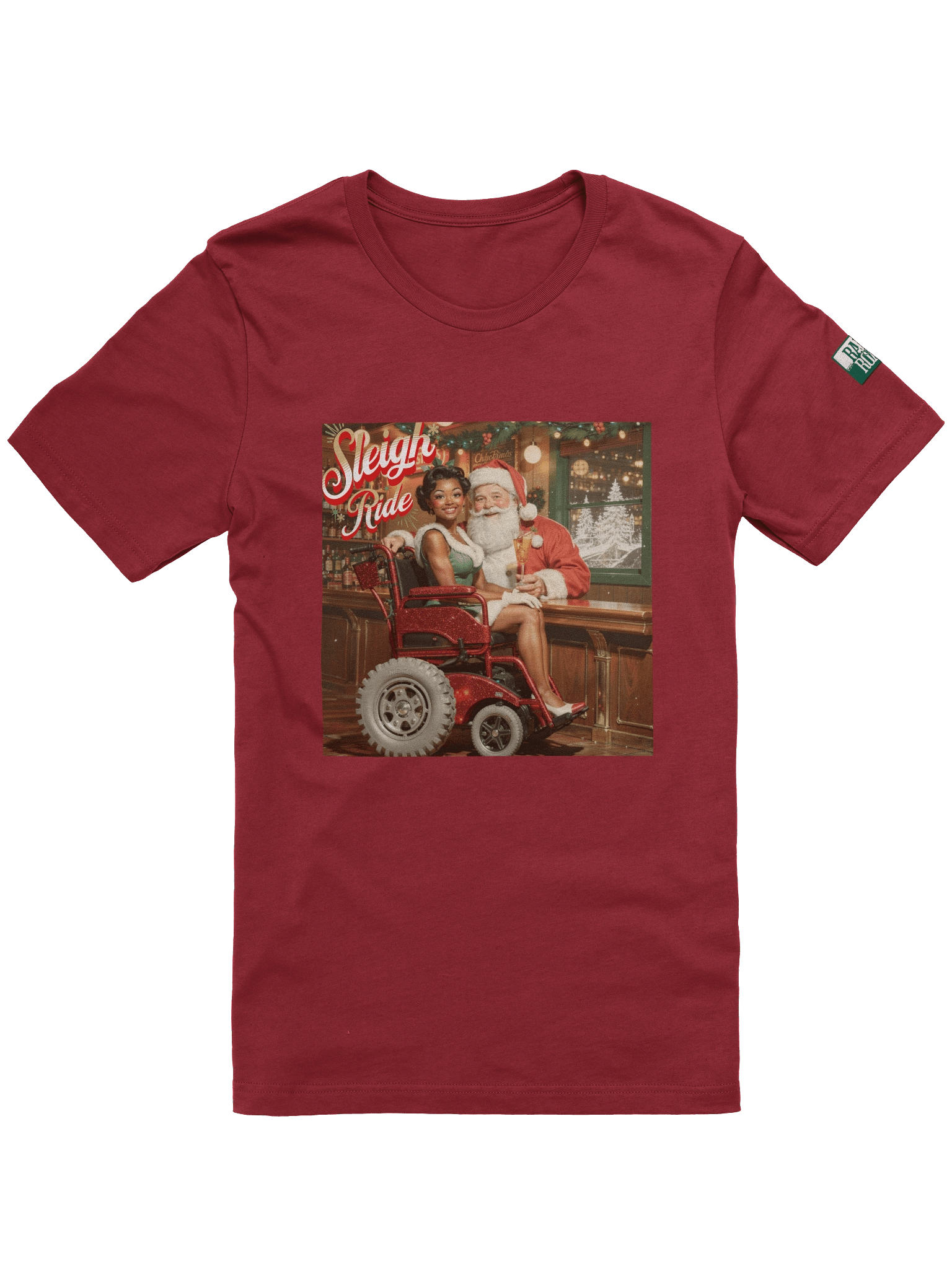 Vintage Pin-up Sleigh Ride T-Shirt product image (25)